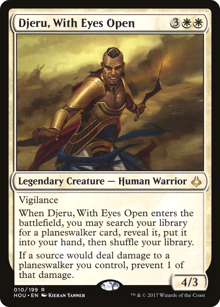 Image of Djeru, With Eyes Open (HOU-010) - Hour of Devastation Foil