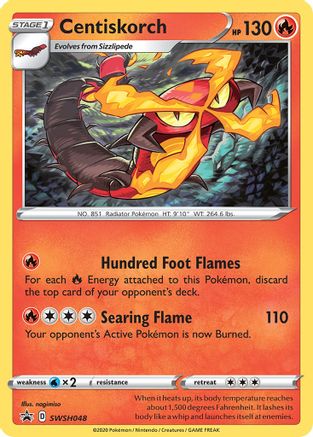 Image of Centiskorch SWSH048  - Holofoil SWSH Sword & Shield Promo Cards - Promo
