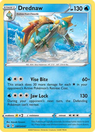 Image of Drednaw SWSH047  - Holofoil SWSH Sword & Shield Promo Cards - Promo
