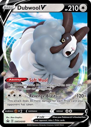 Image of Dubwool V SWSH049  - Holofoil SWSH Sword & Shield Promo Cards - Promo