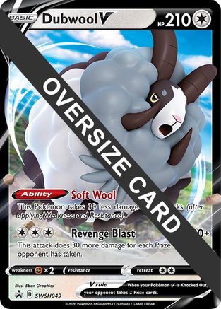 Image of Dubwool V SWSH049  - Holofoil Jumbo Cards - Promo