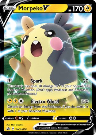 Image of Morpeko V SWSH056  - Holofoil SWSH Sword & Shield Promo Cards - Promo