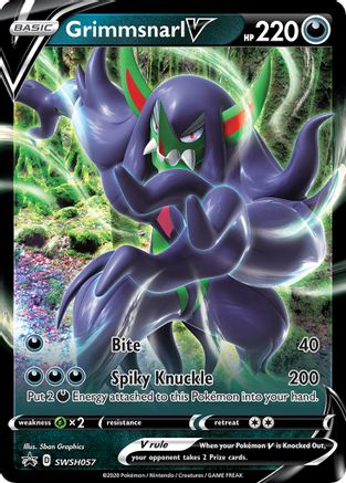 Image of Grimmsnarl V SWSH057  - Holofoil SWSH Sword & Shield Promo Cards - Promo