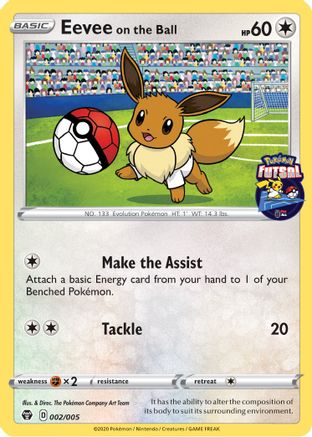 Image of Eevee on the Ball 002/005  Miscellaneous Cards & Products - Promo
