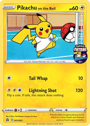 Image of Pikachu on the Ball 001/005  Miscellaneous Cards & Products - Promo