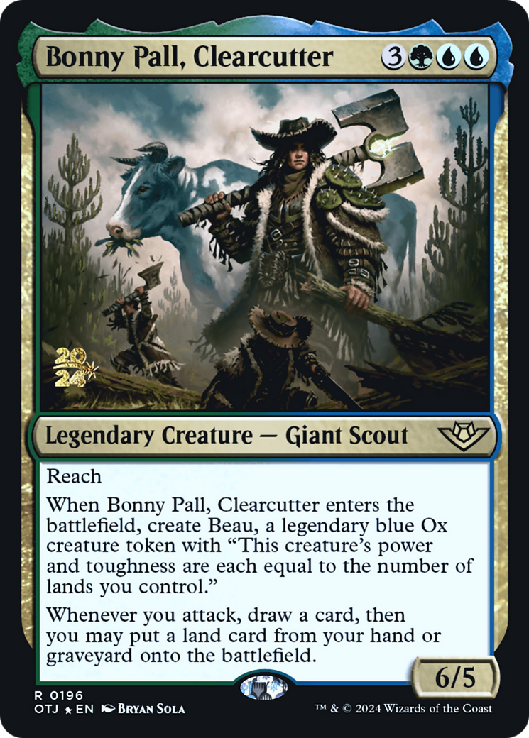 Image of Bonny Pall, Clearcutter (PRE-196) - Outlaws of Thunder Junction Promos Foil