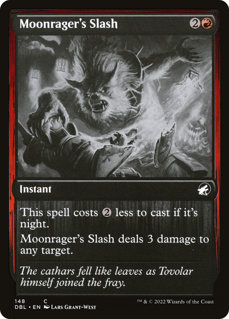 Image of Moonrager's Slash (DBL-148) - Innistrad: Double Feature Foil
