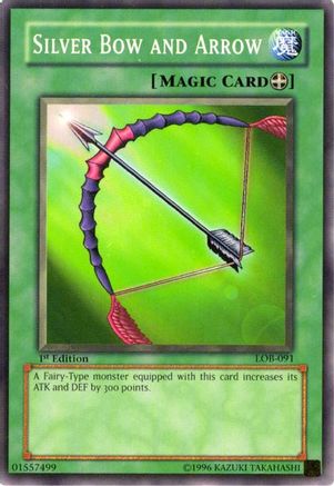 Image of Silver Bow and Arrow (LOB-091) - The Legend of Blue Eyes White Dragon Unlimited