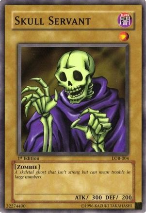 Image of Skull Servant (LOB-004) - The Legend of Blue Eyes White Dragon 1st Edition
