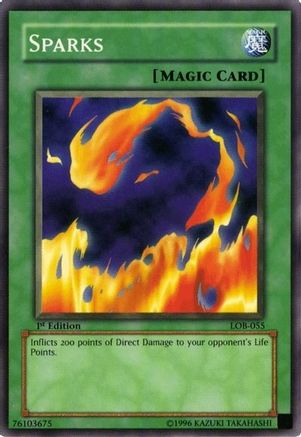 Image of Sparks (LOB-055) - The Legend of Blue Eyes White Dragon Unlimited