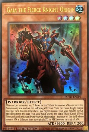 Image of Gaia the Fierce Knight Origin (ROTD-ENSP1) - Rise of the Duelist Limited
