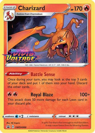 Image of Charizard SWSH066  - Holofoil SWSH Sword & Shield Promo Cards - Promo