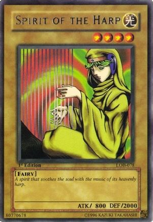 Image of Spirit of the Harp (LOB-078) - The Legend of Blue Eyes White Dragon 1st Edition