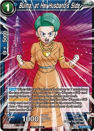 Image of Bulma, at Her Husband's Side (P-251) - Promotion Cards