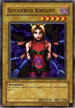 Image of Succubus Knight (LOB-117) - The Legend of Blue Eyes White Dragon Unlimited