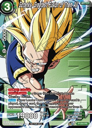 Image of Gotenks, Greatest Fusion of Them All (Winner Stamped) (P-254) - Tournament Promotion Cards
