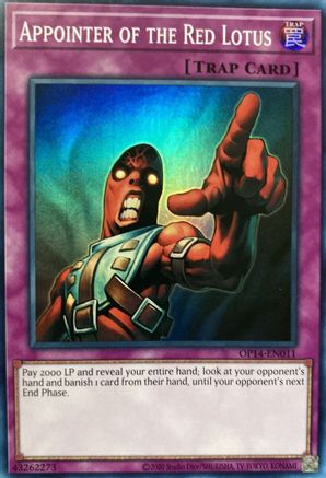 Image of Appointer of the Red Lotus (OP14-EN011) - OTS Tournament Pack 14 Unlimited