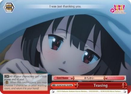 Image of Teasing (RRR) (KS/W76-E071R RRR) - KonoSuba The Movie: Legend of Crimson