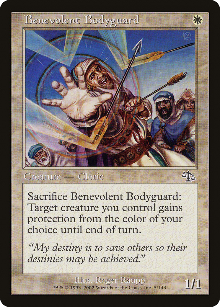 Image of Benevolent Bodyguard (JUD-005) - Judgment Foil