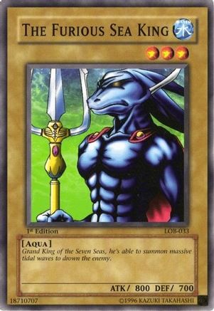 Image of The Furious Sea King (LOB-033) - The Legend of Blue Eyes White Dragon Unlimited