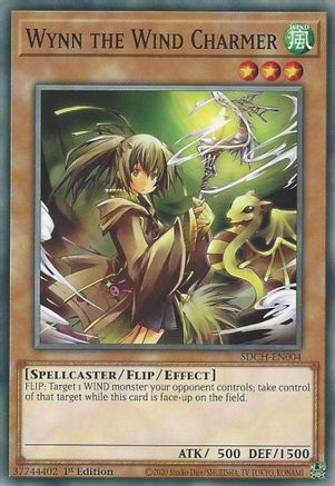 Image of Wynn the Wind Charmer (SDCH-EN004) - Structure Deck: Spirit Charmers 1st Edition
