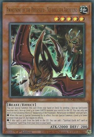 Image of Awakening of the Possessed - Nefariouser Archfiend (SDCH-EN005) - Structure Deck: Spirit Charmers 1st Edition