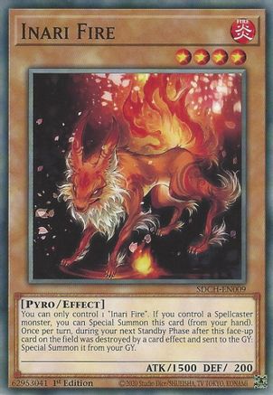 Image of Inari Fire (SDCH-EN009) - Structure Deck: Spirit Charmers 1st Edition