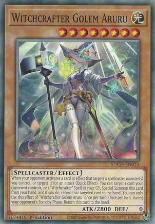 Image of Witchcrafter Golem Aruru (SDCH-EN014) - Structure Deck: Spirit Charmers 1st Edition