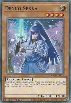 Image of Denko Sekka (SDCH-EN018) - Structure Deck: Spirit Charmers 1st Edition