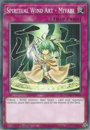 Image of Spiritual Wind Art - Miyabi (SDCH-EN033) - Structure Deck: Spirit Charmers 1st Edition