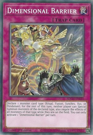 Image of Dimensional Barrier (SDCH-EN035) - Structure Deck: Spirit Charmers 1st Edition