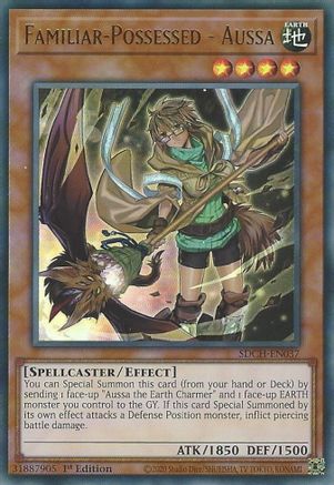 Image of Familiar-Possessed - Aussa (Alternate Art) (SDCH-EN037) - Structure Deck: Spirit Charmers 1st Edition