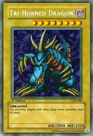 Image of Tri-Horned Dragon (LOB-000) (LOB-000) - The Legend of Blue Eyes White Dragon Unlimited