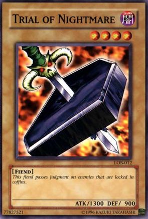 Image of Trial of Nightmare (LOB-012) - The Legend of Blue Eyes White Dragon 1st Edition