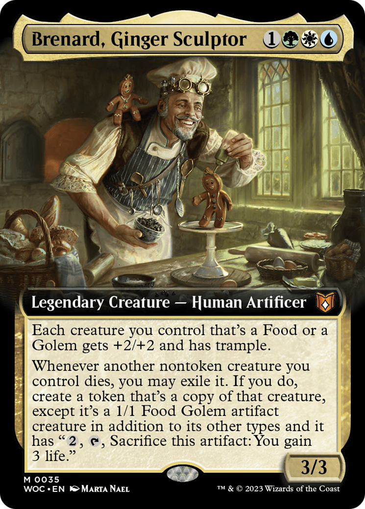 Image of Brenard, Ginger Sculptor (Extended Art) (WOC-035) - Wilds of Eldraine Commander: (Extended Art)