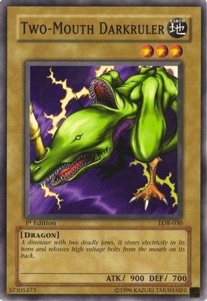 Image of Two-Mouth Darkruler (LOB-030) - The Legend of Blue Eyes White Dragon 1st Edition