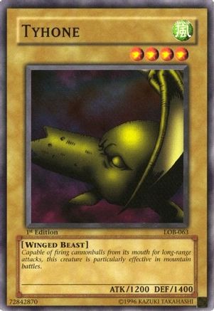 Image of Tyhone (LOB-063) - The Legend of Blue Eyes White Dragon Unlimited