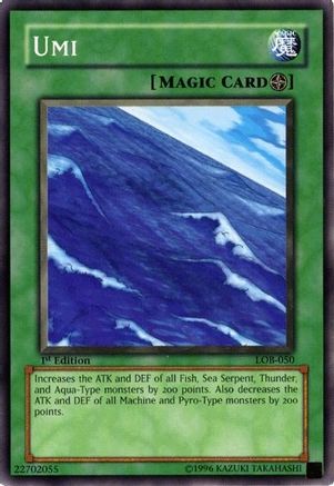 Image of Umi (LOB-050) - The Legend of Blue Eyes White Dragon 1st Edition