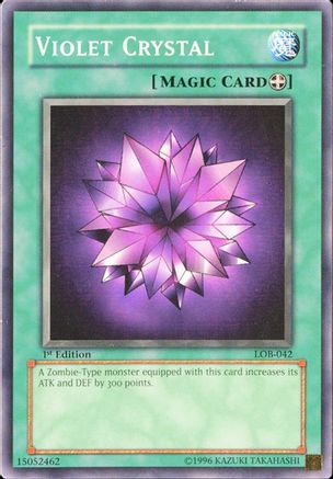 Image of Violet Crystal (LOB-042) - The Legend of Blue Eyes White Dragon 1st Edition