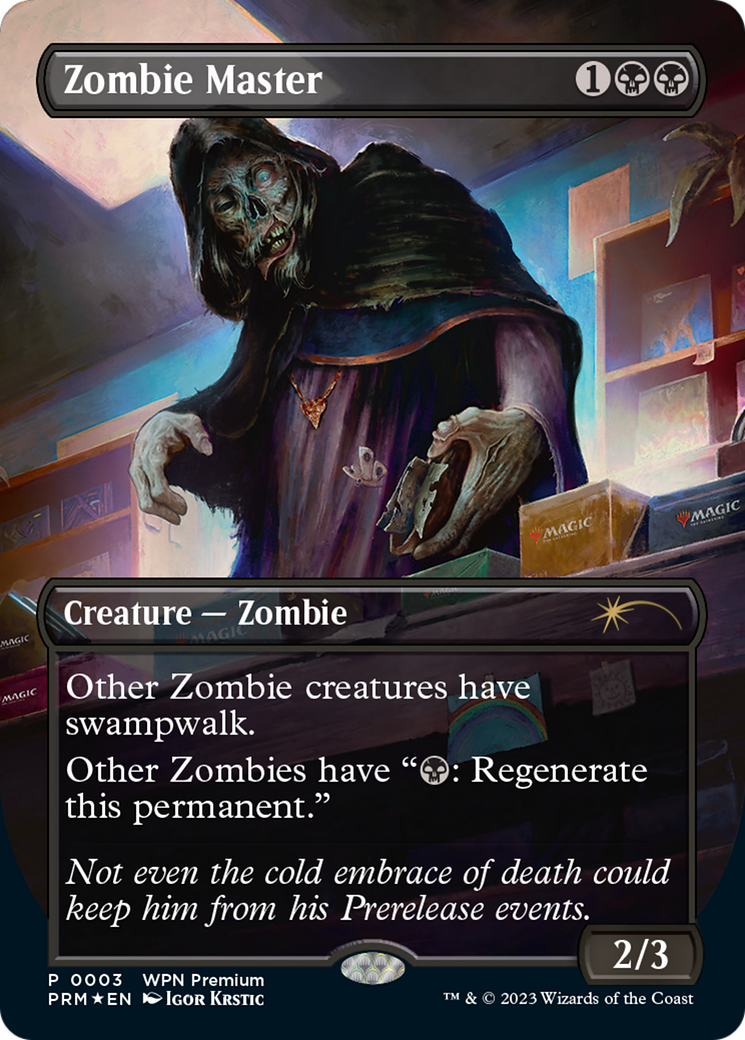 Image of Zombie Master (WPN-003) - Wizards Play Network 2024 (Borderless) Foil