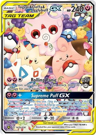 Image of Togepi & Cleffa & Igglybuff GX 143a/236  - Holofoil Alternate Art Promos - Promo