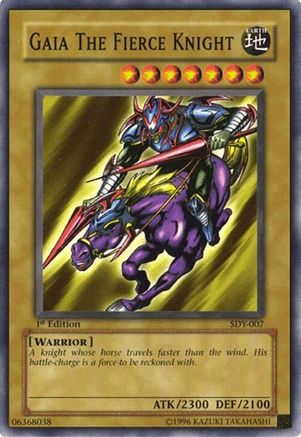 Image of Gaia The Fierce Knight (SDY-007) - Starter Deck: Yugi Unlimited
