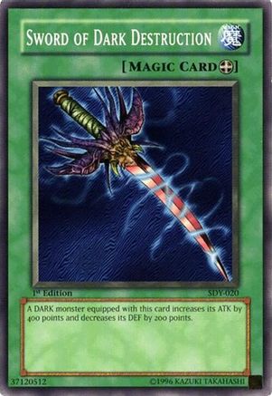 Image of Sword of Dark Destruction (SDY-020) - Starter Deck: Yugi 1st Edition