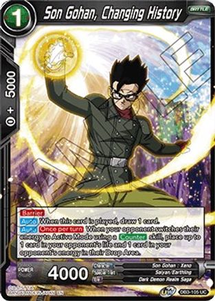 Image of Son Gohan, Changing History (DB3-105) - Draft Box 06  Giant Force