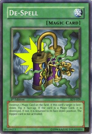 Image of De-Spell (SDY-029) - Starter Deck: Yugi 1st Edition