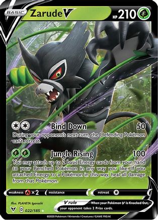Image of Zarude V 022/185  - Holofoil SWSH04 Vivid Voltage - Ultra Rare