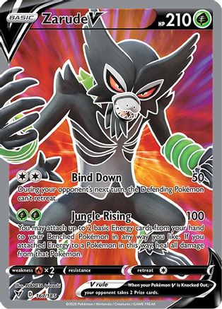 Image of Zarude V (Full Art) 167/185  - Holofoil SWSH04 Vivid Voltage - Ultra Rare
