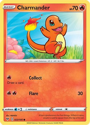 Image of Charmander 023/185  SWSH04 Vivid Voltage - Common
