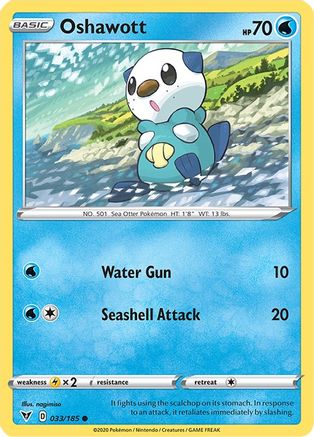Image of Oshawott 033/185  SWSH04 Vivid Voltage - Common