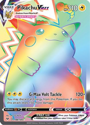 Image of Pikachu VMAX (Secret) 188/185  - Holofoil SWSH04 Vivid Voltage - Secret Rare